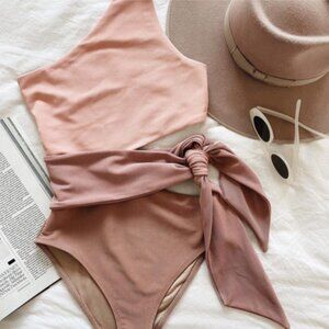 Beach Riot One Piece in Blush Pink
